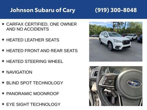 Crystal White Pearl 2021 Subaru Ascent Limited 7-Passenger
