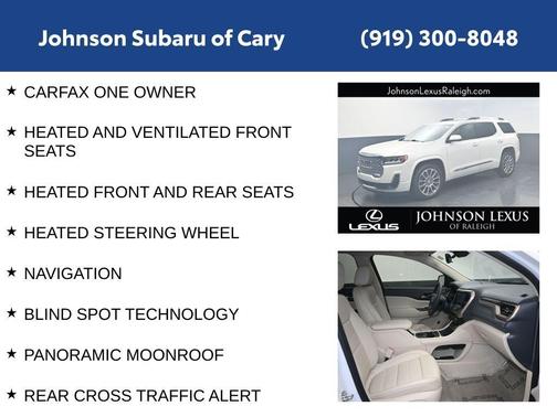 White Frost Tri-Coat 2023 GMC Acadia Denali