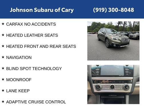 Wilderness Green Metallic 2016 Subaru Outback 3.6R Limited