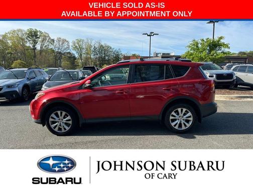 Red 2015 Toyota RAV4 Limited