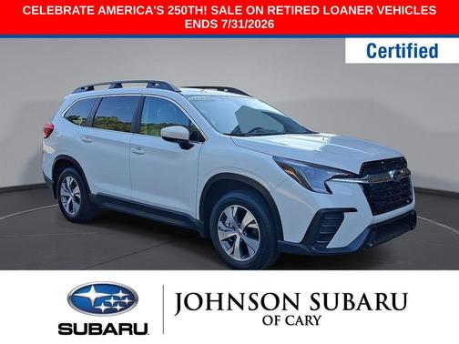 Crystal White Pearl 2025 Subaru Ascent Premium