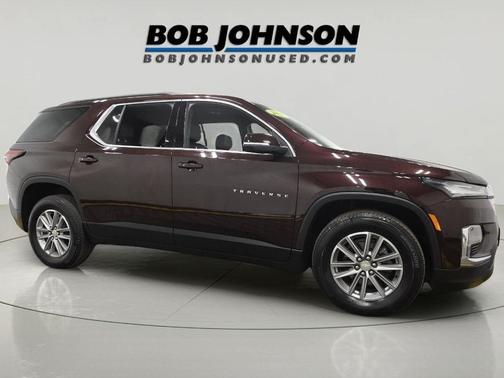 Black Cherry Metallic 2023 Chevrolet Traverse LT Leather