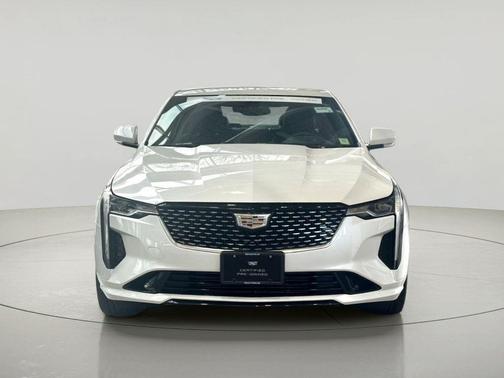 Crystal White Tricoat 2024 Cadillac CT4 Luxury