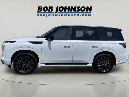 Radiant White/Black Obsidian 2026 INFINITI QX80 AUTOGRAPH AWD