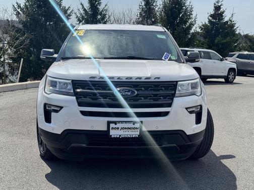 White Platinum Metallic Tri-Coat 2018 Ford Explorer XLT