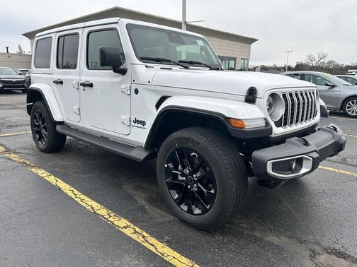 Bright White Clearcoat 2025 Jeep Wrangler 4xe Sahara