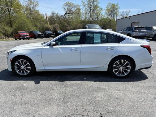 Crystal White Tricoat 2024 Cadillac CT5 Premium Luxury