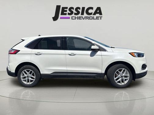 Star White Metallic Tri-Coat 2023 Ford Edge SEL