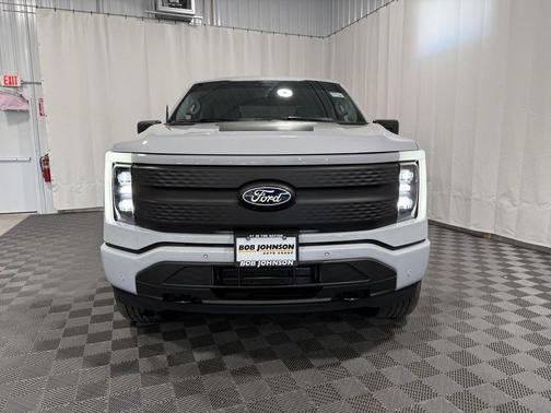 Space White Metallic 2025 Ford F-150 Lightning Flash