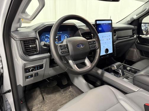 Space White Metallic 2025 Ford F-150 Lightning Flash