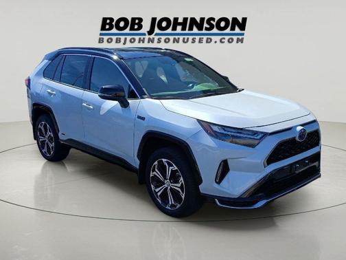 Wind Chill Pearl w/Midnight Black Metallic Roof 2024 Toyota RAV4 Prime XSE