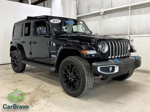 Black Clearcoat 2023 Jeep Wrangler 4xe Sahara