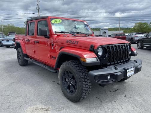 Firecracker Red Clearcoat 2022 Jeep Gladiator Willys 4x4