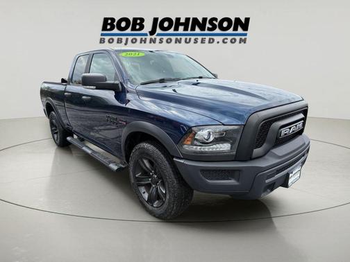 Patriot Blue Pearlcoat 2021 RAM 1500 Classic Warlock Quad Cab 4x4 6'4' Box