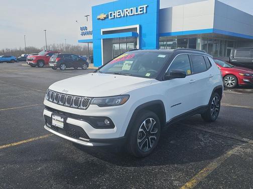 Bright White Clearcoat 2023 Jeep Compass Limited
