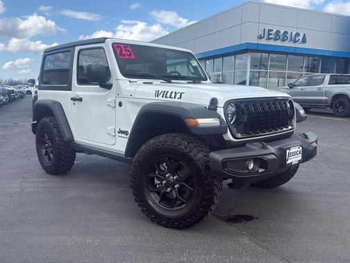 Bright White 2025 Jeep Wrangler Willys