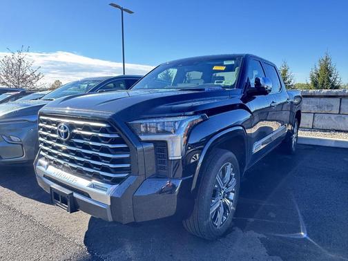 Midnight Black Metallic 2022 Toyota Tundra Hybrid Capstone