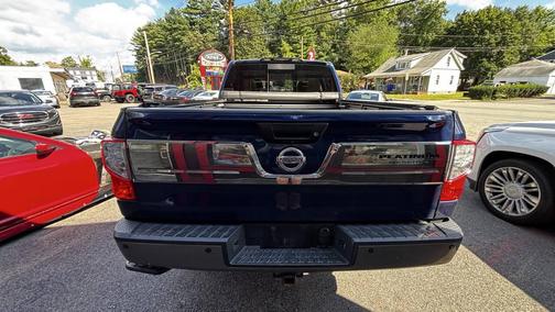Deep Blue Pearl 2018 Nissan Titan XD Platinum Reserve