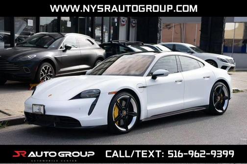 White 2020 Porsche Taycan Turbo Sedan 4D