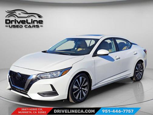 Aspen White Tricoat 2023 Nissan Sentra SV