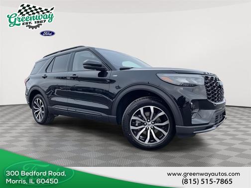 Agate Black Metallic 2026 Ford Explorer ST-Line