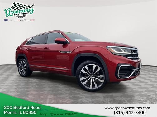 Aurora Red Metallic 2021 Volkswagen Atlas Cross Sport 3.6L V6 SEL Premium R-Line