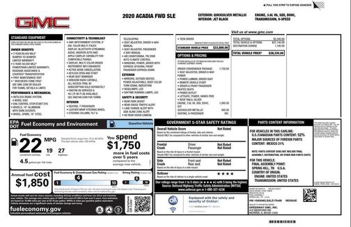 2020 GMC Acadia FWD SLE