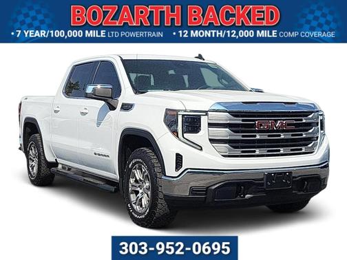 Summit White 2023 GMC Sierra 1500 SLE