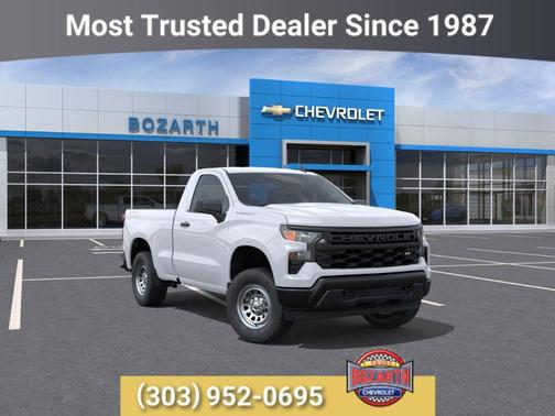 Summit White 2026 Chevrolet Silverado 1500 WT