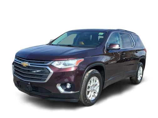 Black Cherry Metallic 2021 Chevrolet Traverse LT Cloth