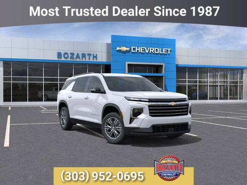Summit White 2026 Chevrolet Traverse LT