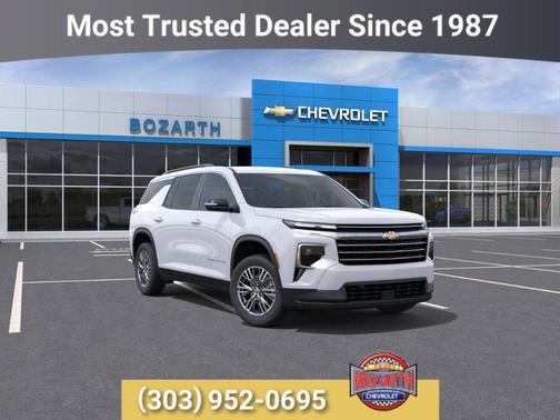 Summit White 2026 Chevrolet Traverse LT