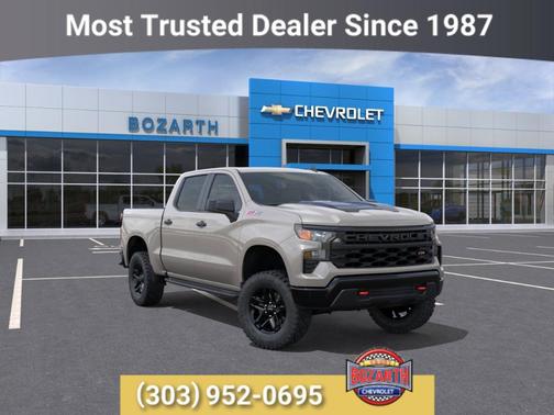 White Sand 2026 Chevrolet Silverado 1500 Custom Trail Boss