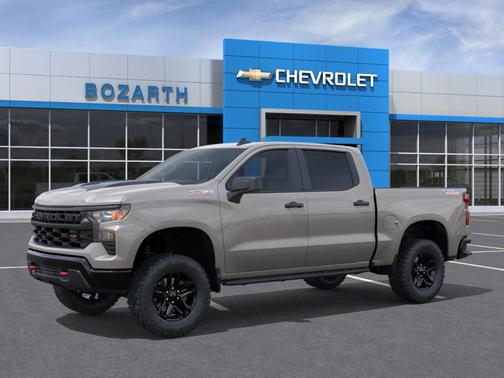 White Sand 2026 Chevrolet Silverado 1500 Custom Trail Boss