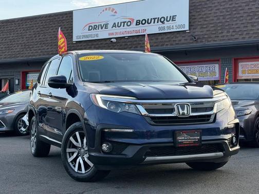 Blue 2022 Honda Pilot AWD EX-L
