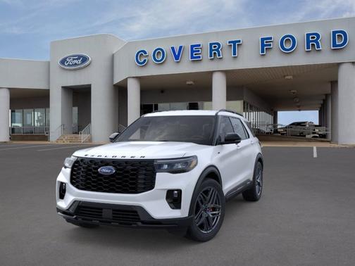 Star White Metallic Tri-Coat 2026 Ford Explorer ST-Line