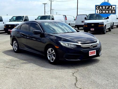 Black 2017 Honda Civic LX