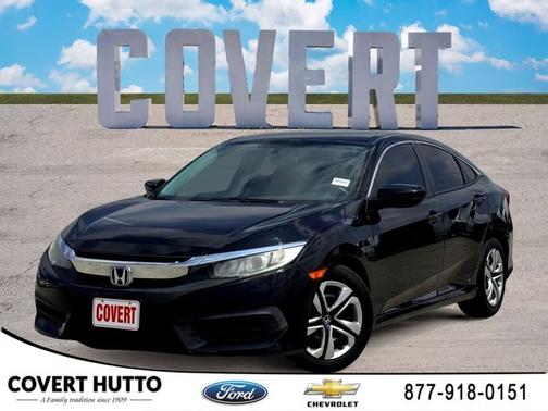 Black 2017 Honda Civic LX