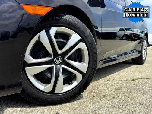 Black 2017 Honda Civic LX