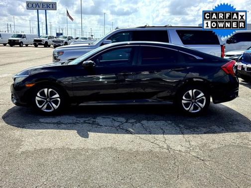 Black 2017 Honda Civic LX