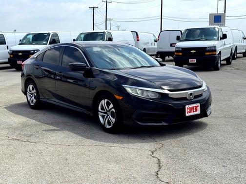 Black 2017 Honda Civic LX