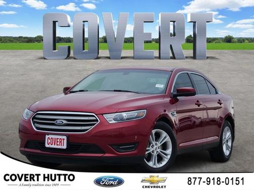 Red 2017 Ford Taurus SEL