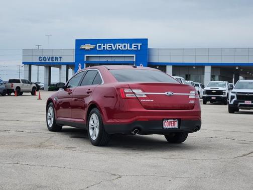 Red 2017 Ford Taurus SEL