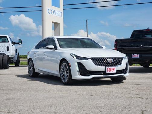 Crystal White Tricoat 2023 Cadillac CT5 Premium Luxury