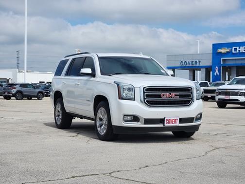 White Frost Tricoat 2018 GMC Yukon SLT
