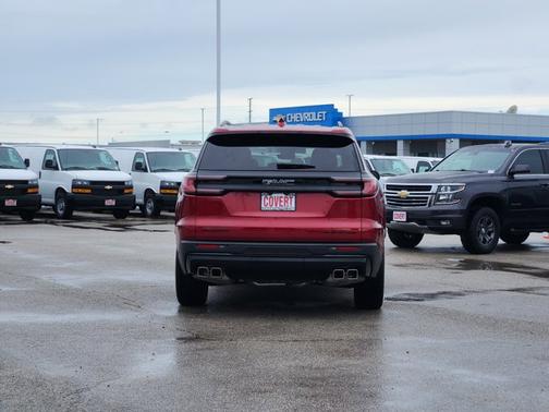 Volcanic Red Tintcoat 2026 GMC Acadia FWD Elevation