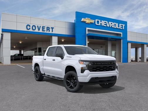 Summit White 2026 Chevrolet Silverado 1500 Custom