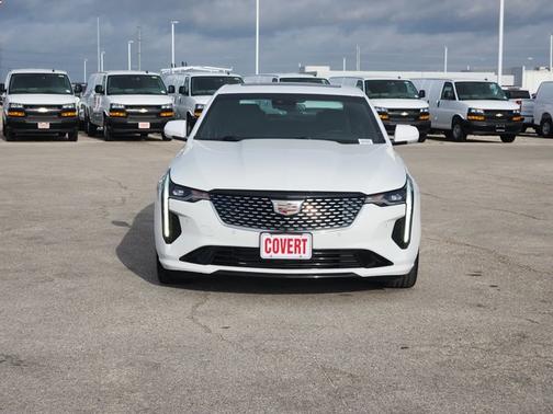 Summit White 2023 Cadillac CT4 Premium Luxury