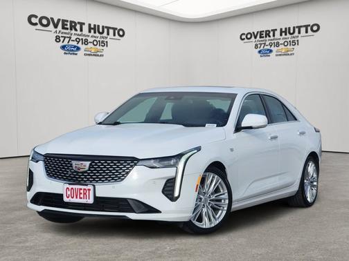 Summit White 2023 Cadillac CT4 Premium Luxury