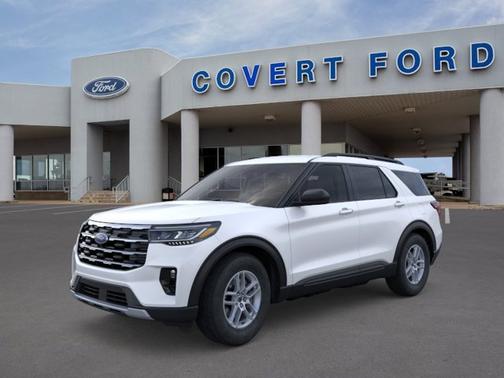 Star White Metallic Tri-Coat 2026 Ford Explorer Active